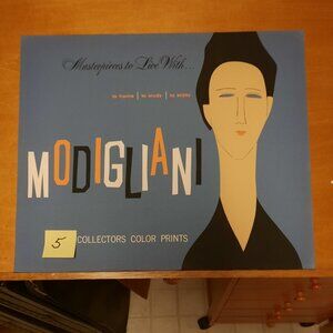 Art Prints, Portfolio of 5 Modigliani Art Prints